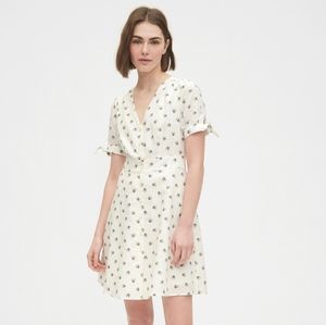 NWT GAP Tie-Sleeve Floral Shirt Dress